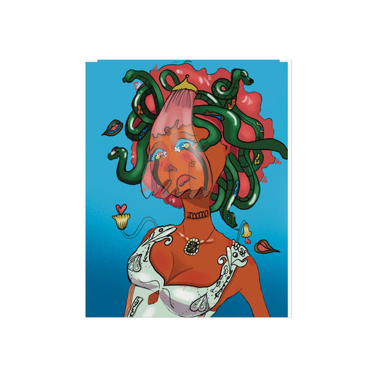 Vibrant Medusa Art Poster - Colorful Wall Decor for Unique Spaces