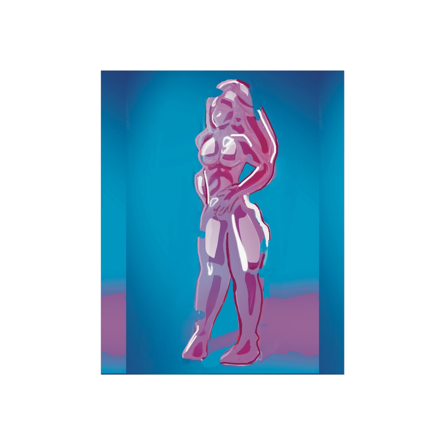 Mirror siren print