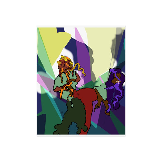Abstract Dance Fine Art Poster