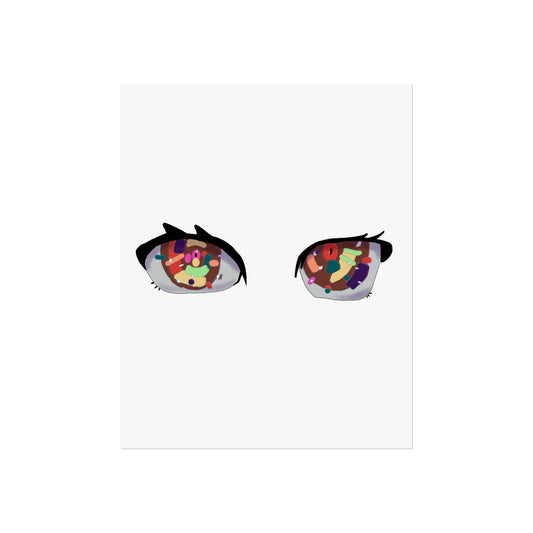 Colorful Eye Art Poster - Modern Wall Decor for Home & Office