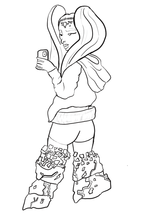 Magma mirror coloring page