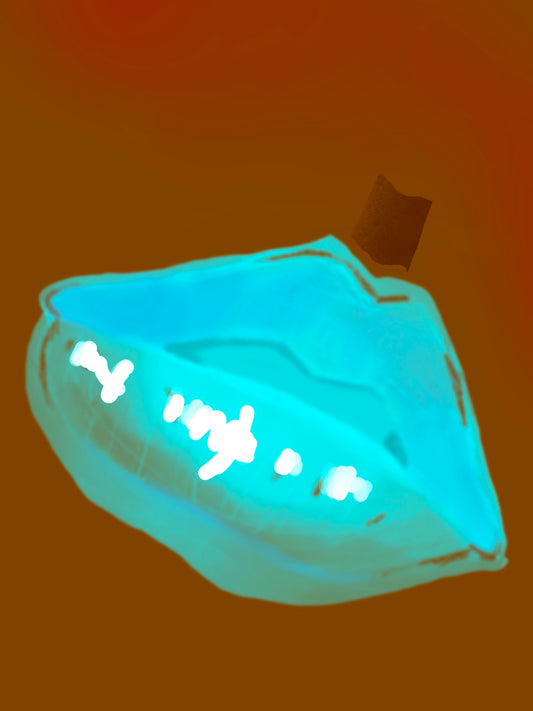 Neon lips Phone Wallpaper
